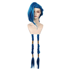 Jinx Perücke Arcane Leaguf of Legends Jinx Cosplay Perücke