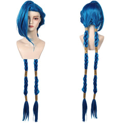Jinx Perücke Arcane Leaguf of Legends Jinx Cosplay Perücke
