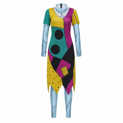 Sally Dienstmädchenkleid Cosplay Jumpsuit Halloween Karneval Outfit