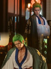 Roronoa Zoro One Piece Cosplay Kostüm Outfits Halloween Karneval Kimono
