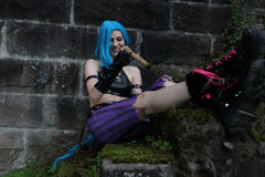 League of Legends LoL Jinx Cosplay Kostüme Outfits Halloween Karneval Set