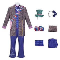 Alice in Wonderland Mad Hatter Kostüm Halloween Karneval Outfits