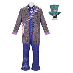 Alice in Wonderland Mad Hatter Kostüm Halloween Karneval Outfits