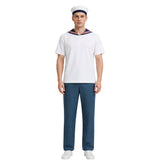 Angus weiß Uniform Popeye: The Slayer Man Angus Cosplay Outfit