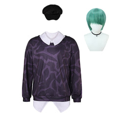 Baby Saja Shirt mit Mütze K-Pop: Demon Hunters Saja Boys Baby Saja Outfits Perücke