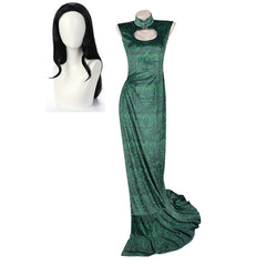 Boa Hancock grün Cheongsam One Piece Heroines Boa Hancock Cosplay Kostüm