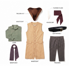 Captain Clark Kostüm Set The Backrooms Pirate Clark Cosplay Outfit