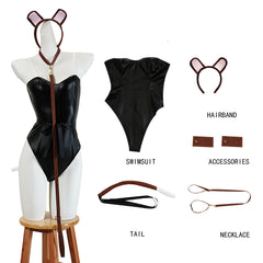 Cassie Jacobs Kostüm Set Perücke Katzen Haarreif Euphoria Cassie Cosplay Outfit