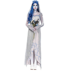 Corpse Bride Kleid Brautkleid Halloween Karneval Kostüm