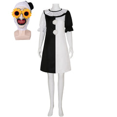 Damen Terrifier Art the Clown Cosplay Kostüm Halloween Karneval Outfits