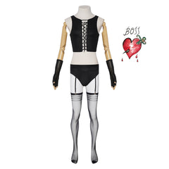 Dr. Frank-N-Furter schwarz Kostüm Set The Rocky Horror Picture Show Dr. Frank-N-Furter Cosplay Outfit