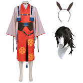 Demon Slayer Tomioka Giyuu rot Kostüm Sets Feuerpferd Jahr Giyu Cosplay Outfit