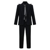 Good Omen Dämon Demon Crowley schwarz Cosplay Kostüm Set