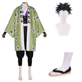Gyomei Himejima Kimono Demon Slayer Gyomei Cosplay Kostüm MIT Perücke und schuhe