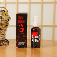 Halloween Kunstblut-Set – Realistisches Blutgel, Sprühblut & Narbenwachs mit Schwamm, abwaschbares SFX-Make-up für Cosplay, Zombie & Vampir