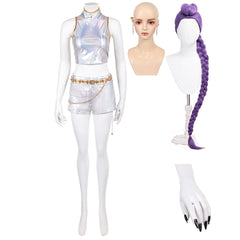 K-Pop Demon Hunters girls Group Rumi Cosplay Kostüm Set-0