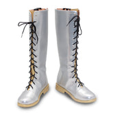 KPOP Demon Hunters Golden HUNTRIX Rumi schwarz-gold Stiefel Cosplay Schuhe