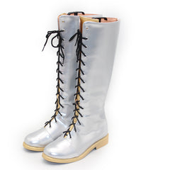 KPOP Demon Hunters Golden HUNTRIX Rumi schwarz-gold Stiefel Cosplay Schuhe