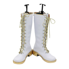 KPOP Demon Hunters Golden HUNTRIX Rumi weiß Stiefel Cosplay Schuhe