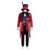 Mad Hatter rot Kostüm Alice in Wonderland Hatter Cosplay Outfit
