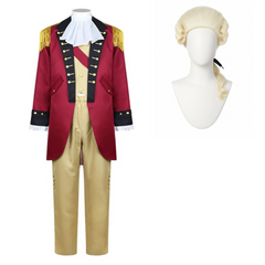 Männer Militär Offizier Kostüm Kolonial Uniform George Washington Outfits