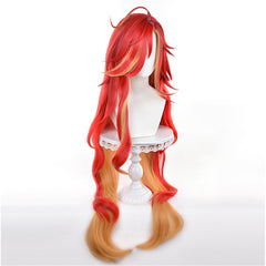 Mavuika Hitzebeständiges Haar Genshin Impact Mavuika Cosplay Perücke