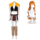 Nami Kostüm Set One Piece Nami gelb Cosplay Kostüm