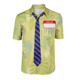 Nick Wilde Shirt Zoomania 2025 Nick Cosplay Outfits mit Krawatte und Namensschild