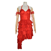 Suicide Squad 2 Harley Quinn rot Kleid Cosplay Kostüm Halloween Karneval Kostüm
