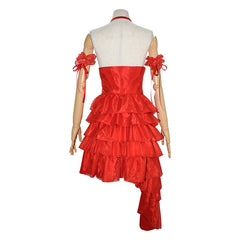 Suicide Squad 2 Harley Quinn rot Kleid Cosplay Kostüm Halloween Karneval Kostüm