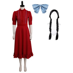 Pearl (2022) Cosplay Pearl Kostüm Outfits Halloween Karneval Kleid mit Perücke und Bogen