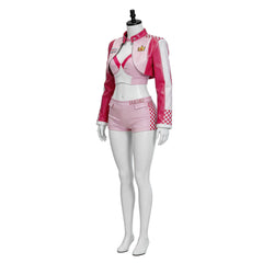 Prinzessin Peach Kunstleder Kostüm Set The Super Mario Bros. Movie Peach Cosplay Outfit