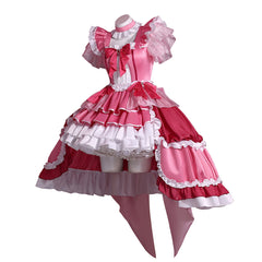 Puella Magi Madoka Magica Sakura Kyoko rosa Kleid Cosplay Kostüm