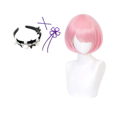 Re: Zero - Starting Life in Another World Rem Ram Perücke Cosplay Perücke
