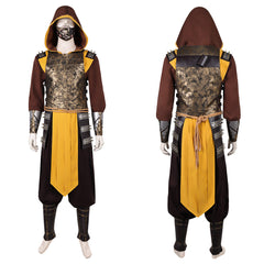 Scorpion Kostüm Set Mortal Kombat II Scorpion gelb Cosplay Outfits