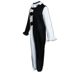Terrifier Herren Kostüm Set Clown Schwarz Weiß Cosplay Outfit