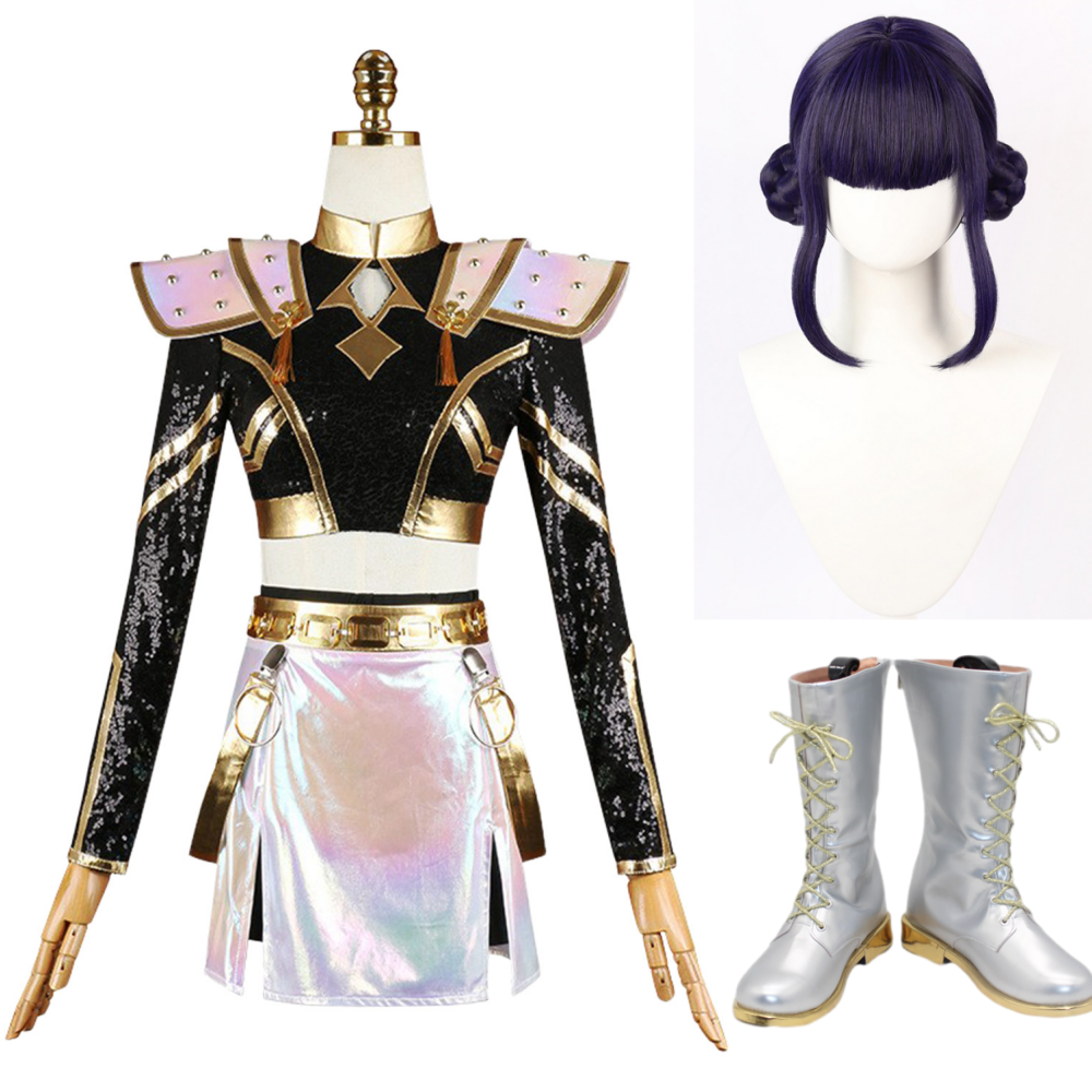 Zoey Golden Kost m KPop Demon Hunters Girls Group HUNTRIX Zoey Cosplay zoey-golden-kost-m-kpop-demon-hunters-girls-group-huntrix-zoey-cosplay