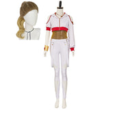 Zombies 4: Dawn of the Vampires Nova Bright weiß Kostüm Cosplay Outfits mit Perücke