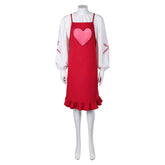 ABBA 70er Jahr Kleid Retro Style Agnetha Fältskog rot Cosplay Halloween Karneval Kostüm