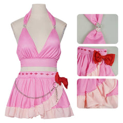 Aerith Gainsborough rosa Kostüm Set Final Fantasy VII Aerith Gainsborough Cosplay Outfit