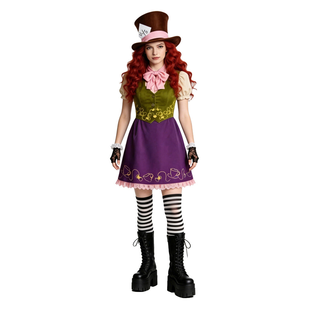 Alice lila Kostüm Set Alice in Wonderland Alice Cosplay Outfit