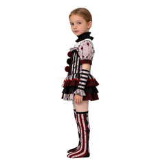 Art the Clown Mädchen schwarz Kostüm Set Terrifier Art the Clown Cosplay Outfit