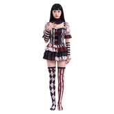 Art The Clown Terrifierweiß schwarz Kostüm Set Terrifier Art The Clown Cosplay Outfit