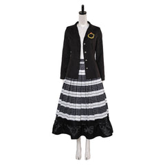 Beetlejuice Lydia Deitz schwarz Kostüm Cosplay Outfits
