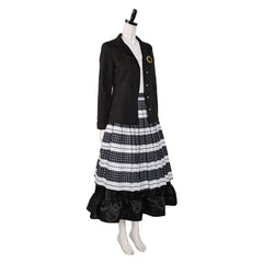 Beetlejuice Lydia Deitz schwarz Kostüm Cosplay Outfits