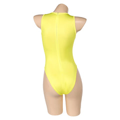 C.J. Parker Baywatch Damen Sommer gelb Bademode Einteiliger Badeanzug