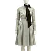 Caroline Ingalls gestreift Kleid Unsere kleine Farm Caroline Cosplay Outfit