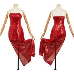 Charlie Morningstar rot Kleid Hazbin Hotel 2 Charlie Cosplay Outfits