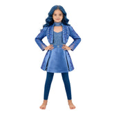 Chloe Charming Mädchen blau Kostüm Set Descendants: Wicked Wonderland Chloe Cosplay Outfit