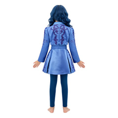 Chloe Charming Mädchen blau Kostüm Set Descendants: Wicked Wonderland Chloe Cosplay Outfit
